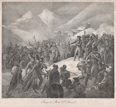 Passage through Mt. Saint-Bernard, 1822.