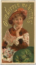 From the Girls and Children series (N58) promoting Our Little Beauties Cigarettes for Allen & Ginter brand tobacco products, 1887.