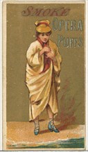From the Girls and Children series (N65) promoting Opera Puffs Cigarettes for Allen & Ginter brand tobacco products, ca. 1886.