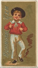 From the Girls and Children series (N65) promoting Richmond Gem Cigarettes for Allen & Ginter brand tobacco products, ca. 1886.