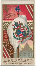Papal Standard, from Flags of All Nations, Series 1 (N9) for Allen & Ginter Cigarettes Brands, 1887.