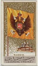 Russia, from Flags of All Nations, Series 1 (N9) for Allen & Ginter Cigarettes Brands, 1887.