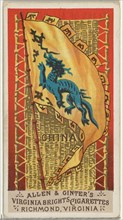 China, from Flags of All Nations, Series 1 (N9) for Allen & Ginter Cigarettes Brands, 1887.