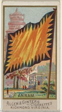 Annam, from Flags of All Nations, Series 2 (N10) for Allen & Ginter Cigarettes Brands, 1890.