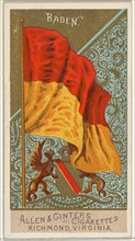 Baden, from Flags of All Nations, Series 2 (N10) for Allen & Ginter Cigarettes Brands, 1890.