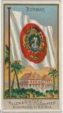 Burma, from Flags of All Nations, Series 2 (N10) for Allen & Ginter Cigarettes Brands, 1890.