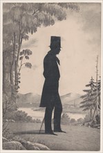 Silhouette of Edward Worth of Saco, Maine, 1828-83.