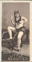 From the Actresses series (N57) promoting Our Little Beauties Cigarettes for Allen & Ginter brand tobacco products, 1890.
