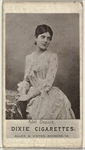 Adel Depois, from the Actresses series (N67) promoting Dixie Cigarettes for Allen & Ginter brand tobacco products, ca. 1888.