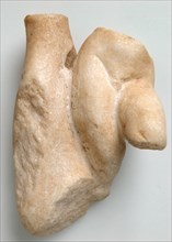 Fragment of a Male Torso with a Tree Trunk, Coptic, 4th-7th century.