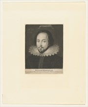 William Shakespeare (formerly known as), ca. 1770. [Portrait of an Unknown Gentleman, possibly Thomas Overbury, based on a painting once attributed to Cornelius Johnson (or Janssen), believed in the n...