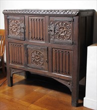 Cabinet or Double Hutch, British, probably 19th or 20th century (15th century style).