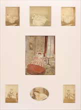 Convalescente (colorieè), 1861-67. [Top, left: Le Repos; top, centre: L'Algérienne; top, right: Repos (autre) ; center: Convalescente (colorieè) ; bottom, left: L'Allongée ; bottom, center: Convalesce...