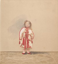 Le bournous (colorie), 1860s.