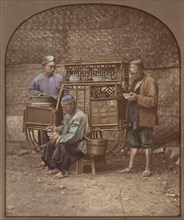 Cuisine ambulante, 1870s.