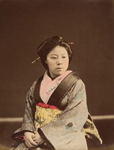 Shin, A Well-known Tea House Girl in Yokohama, 1870s.