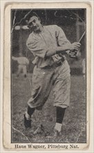 Hans Wagner, Pittsburg Nationals, from the Baseball Players set (W500), ca. 1915.