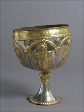 The Attarouthi Treasure - Chalice, Byzantine, 500-650. Inscribed in Greek