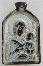 Two-Sided Pendant with the Virgin and Christ Child and John the Forerunner, Byzantine, 1100-1300.