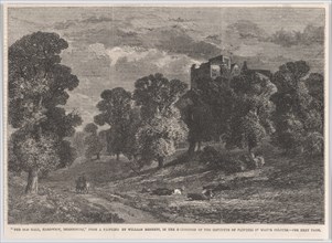 The Old Hall, Hardwick, Derbyshire, from "Illustrated London News", May 23, 1863.