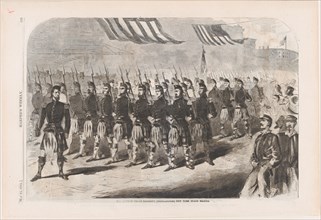 The Seventy Ninth Regiment (Highlanders), New York State Militia (Harper's Weekly), May 25, 1861.