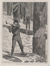 Lumbering in Winter (Every Saturday, Vol. II, New Series), January 28, 1871.