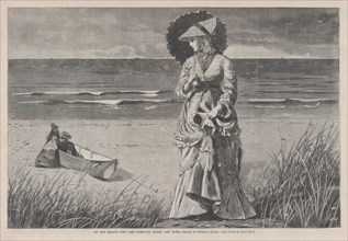 On the Beach - Two are Company, Three are None (Harper's Weekly, Vol. XVI), August 17, 1872.