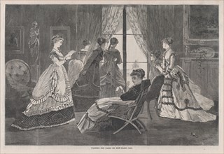 Waiting for Calls on New Year's Day (Harper's Bazar, Vol. II), January 2, 1869.
