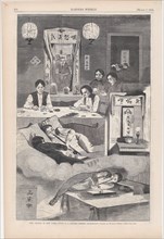 The Chinese in New York - Scene in a Baxter Street Club-House (Harper's Weekly, Vol. XVIII), March 7, 1874.