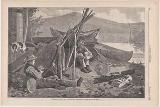 Camping Out in Adirondacks (Harper's Weekly, Vol. XVIII), November 7, 1874.