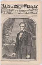 Hon. Abraham Lincoln, born in Kentucky, February 12, 1809 (Harper's Weekly, Vol. IV), November 10, 1860. Formerly attributed to Winslow Homer, wood engraving after a photograph by Mathew B. Brady.