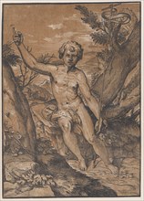 The young Saint John the Baptist in the wilderness, ca. 1520-27.