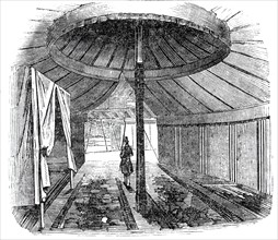Interior of Sidi Mohammed's tent