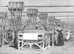 Interior of a Power-Loom factory