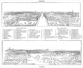 Colosseum print - north and south views