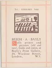 Trade card for Hugh A. Bayly