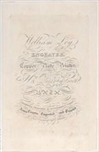Trade Card for William Ley
