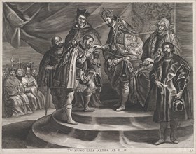 Plate 25: Philip crowned King of Spain by his father