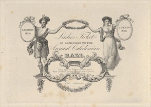 Ladies' Ticket of Admission to the Annual Caledonian Ball