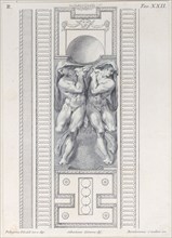 Plate 22: two nude figures wearing veils