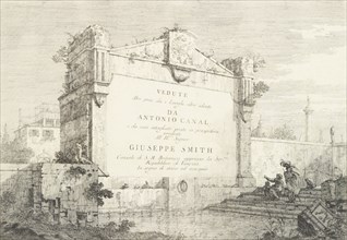 Title page with a large wall of a classical ruin