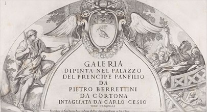 Title page to 'Galleria Dipinta nel Palazzo del Prencipe Panfilio' after the ceiling f...