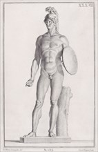 Statue of Mars, 1734. Creators: Carlo Gregori, Giovanni Domenico Campiglia.