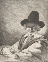 Portrait of Seated Man in Hat