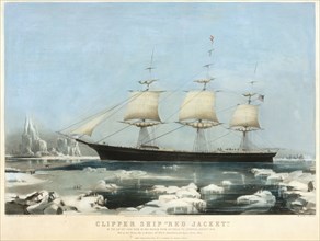 Clipper Ship "Red Jacket" - In the Ice off Cape Horn