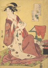 The Courtesan Hinazuru of the Chojiya Brothel (Chojiya Hinazuru)