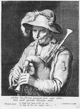 Man Playing Bagpipe