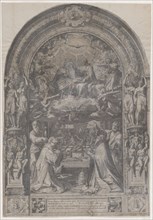 The Coronation of the Virgin with St Lawrence