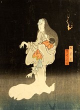 Ichikawa Yonezo as the Ghost of Oiwa
