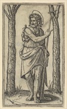 John the Baptist holding a staff